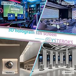 3d hologram led fan projector, 4 leavesHD 3D