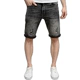 Enzo Mens Slim Fit Abraised Acid Wash 