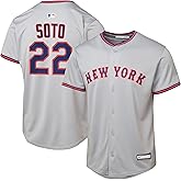 Juan Soto New York Mets MLB Kids Youth 8-20 Grey Road Player Jersey
