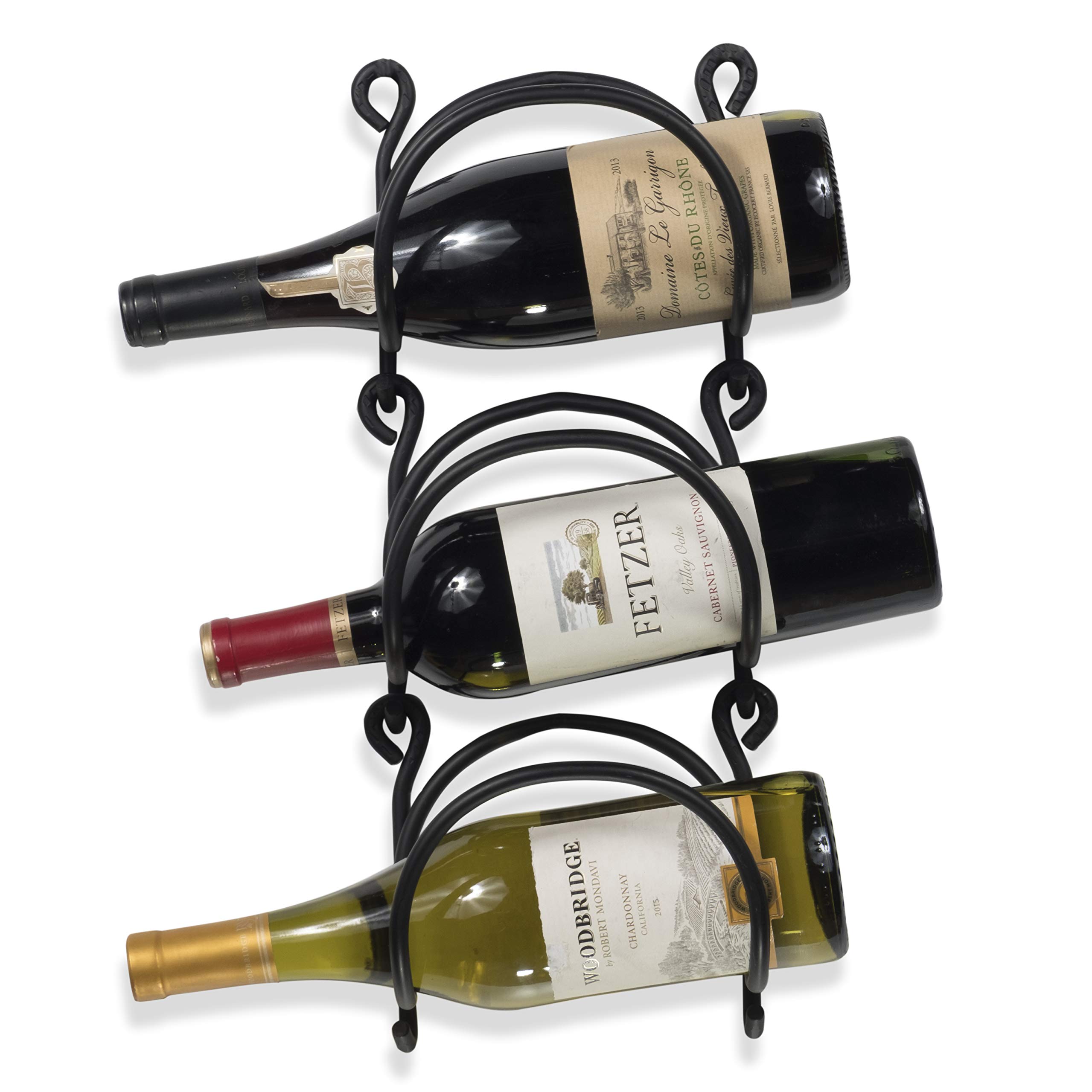 Wallniture Solid Wrought Iron Metal Towel Rack Holder Wall Mount