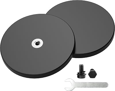 Magnetpro 2 Pieces Rubber Coated Mounting Magnets 120+ LB Anti-Scratch Outdoor