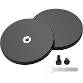 Magnetpro 2 Pieces Strong Rubber Coated Mounting Magnets 120 LB | Anti-Scratch, Over 120 LB Adhesive Power, with M6 Thread Hole and Bolts