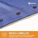 VELCRO Brand Sticky Back for Fabrics Ovals 1x0.75 in Black 8 Sets view 7