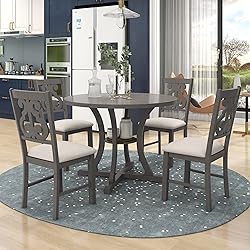 Harper & Bright Designs 5-Piece Round Dining Table