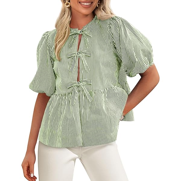 Kastane - 【erme】Volume sleeve blouse Mercer+Mettle™ Women's Stretch Crepe 3/4-Sleeve Blouse