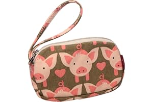 Bungalow 360 Canvas Clutch Coin Purse (Pig)