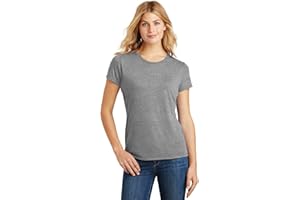 District Made Ladies Perfect Tri 3/4-Sleeve Raglan. DM136L