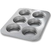 USA Pan Bakeware Nonstick Mini Round Cake Pans, Aluminized Steel
