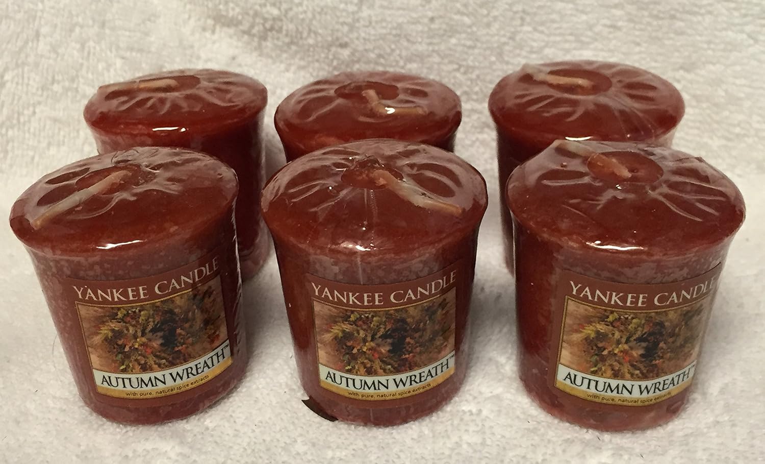 Yankee Candle Autumn Wreath Votive (Pack of 6) Home & Kitchen