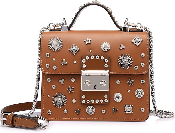 Designer Small Handbags for Women Structured Ladies Flap Crossbody Bags