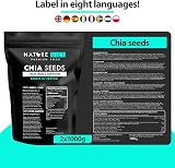 Nature Diet Chia Seeds 2x1000 g Salvia Hispanica High in Omega-3 Fiber view 2