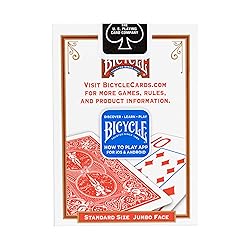 Bicycle Jumbo Index Playing Cards , 2 Pack Large