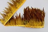 2 Yard Long, 5-6 inch Height, Dyed Saddle Feather