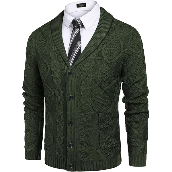 【MODERNIF】Cable Washable Collar Cardigan MODERNIF】Cable Washable Collar Cardigan (modernif