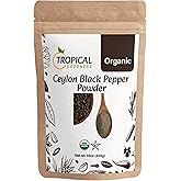 Tropical Goodness Organic ground Black Pepper Powder 16oz/1lb, Authentic Tropical Flavour, USDA &amp; Kosher Certified, Non-GMO, Gluten-Free