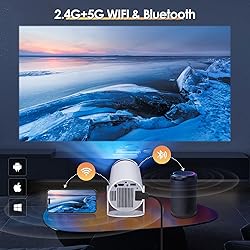 [Auto Keystone]5G WiFi Bluetooth Projector HIPPUS