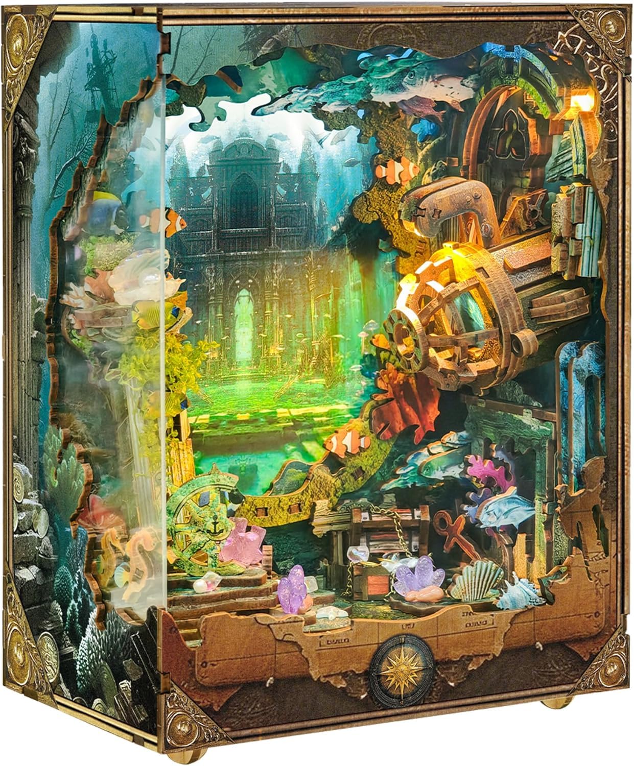 Book Nook Kit for Adults, Booknook DIY Miniature House Kit, Mini House Bookshelf Decor, Birthday Gift for Family, Friends - Discover Atlanta — image 1