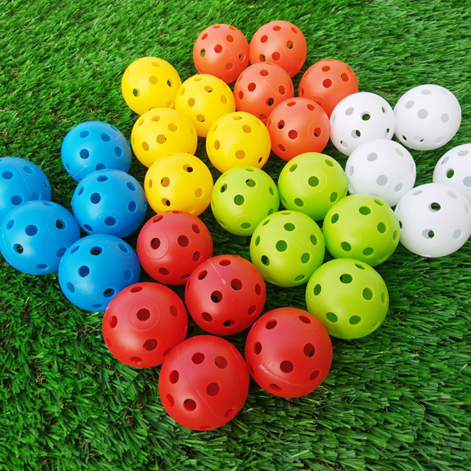 SANWOOD 12Pcs Home Indoor Practice Golf Balls Driving Range 42.6mm Limited Flight Hollow Training Golf Balls for Swing Practice