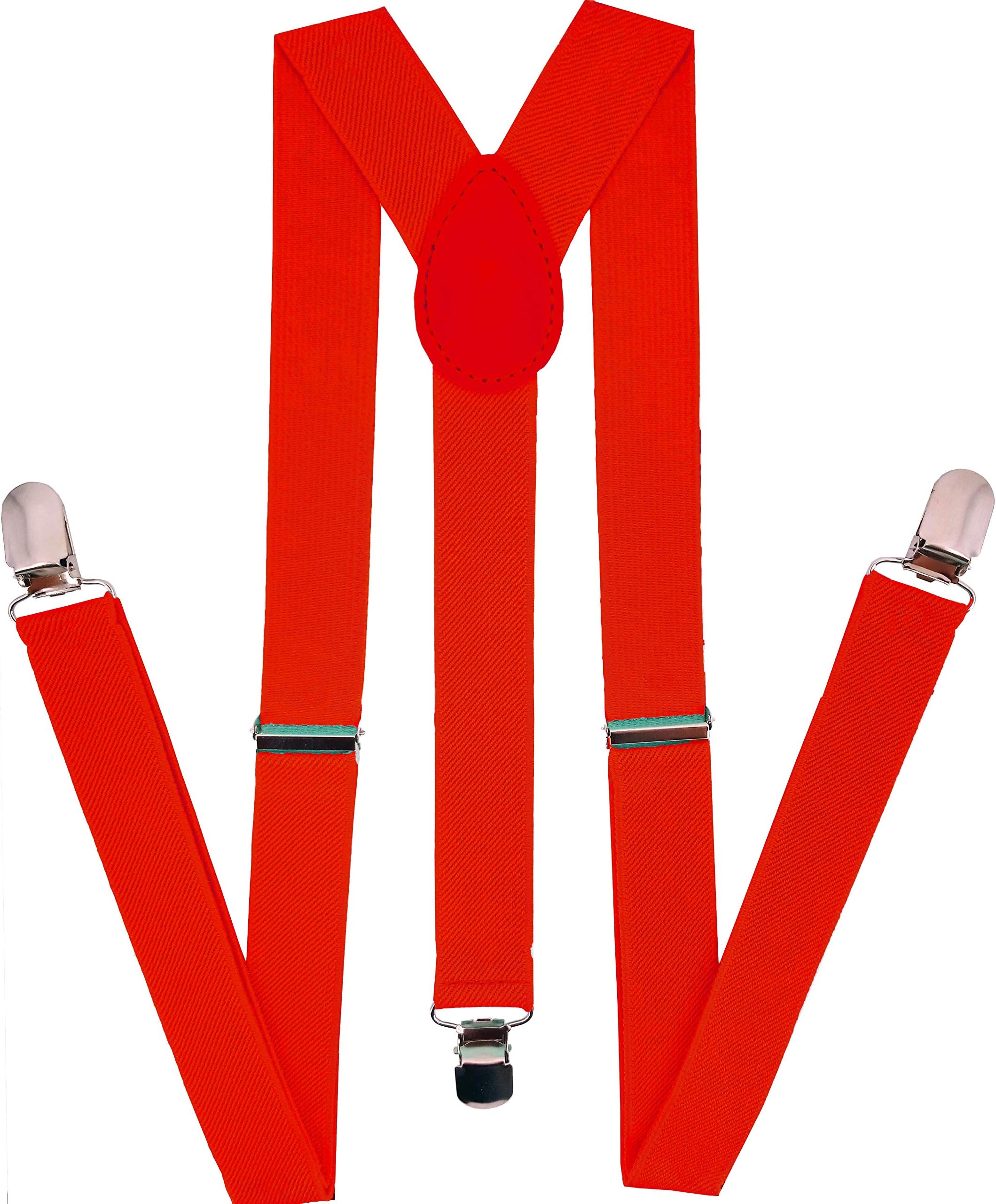 NAVISIMAAdjustable Elastic Y Back Style Unisex Suspenders for Men and Women With Strong Metal Clips