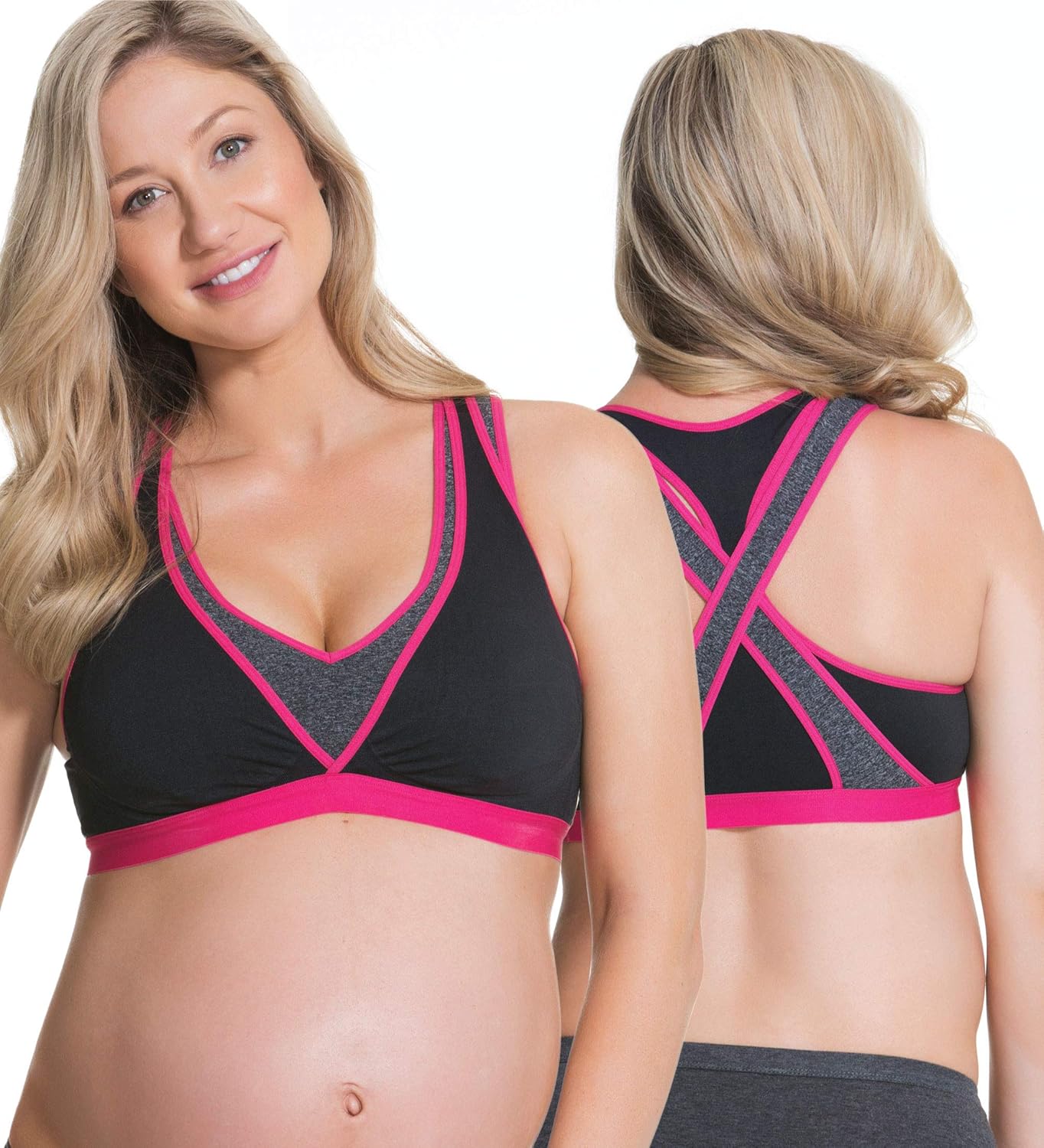 Cake Maternity Lotus Pumping Bra Hands Free, Maternity Sports Bra: Clothing