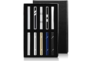 YADOCA Tie Clips for Men Tie Bar Clip Black Silver-Tone Gold-Tone for Wedding Business with Gift Box