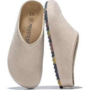 Project Cloud Casual Clogs for Women Genuine Leather Insole Mules (Nella) | Genuine Leather SmartFoam Arch Support Insole Wom
