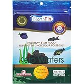 Northfin Kelp Wafers Fish Food, Slow-Sinking Wafers, 14mm, 250g | Kelp Wafers; slow-sinking wafers for herbivorous &amp; omnivorous fish; organic kelp first ingredient; crafted in Canada