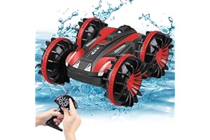 YEZI Amphibious RC Car for Kids Toys for 6-12 Year Old 2.4GHz Remote Control Boat Waterproof RC Monster Truck Stunt Car 4WD Remote Control Vehicle Teens Boy Girl Adult Gift All-Terrain Water Beach Pool Toy
