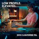 Logitech G G915 X Lightspeed TKL Low-Profile Wireless Gaming Keyboard UK view 2