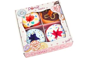 GIFTS FOR WOMEN -Donut Cake Socks Gifts Box for Teen Girls -Funny Food Fun Novelty Socks-Birthday Christmas Mom Sister Gifts