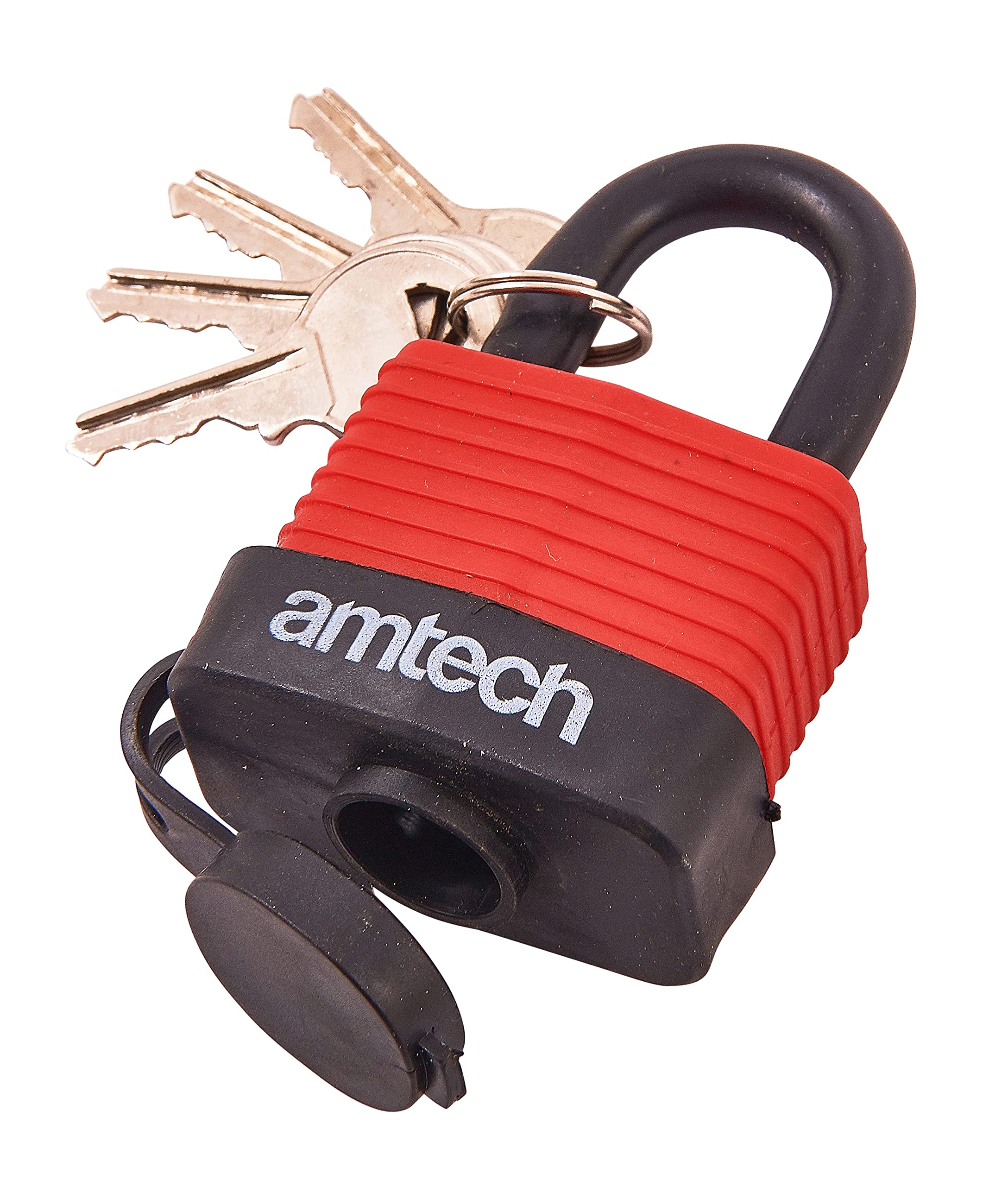 Amtech T0745 40mm Weatherproof Padlock Black & Red