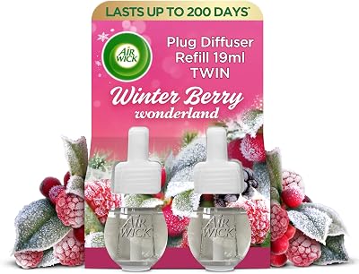 Air Wick Air Freshener Plug In Diffuser Winter Berry Wonderland Twin Refills