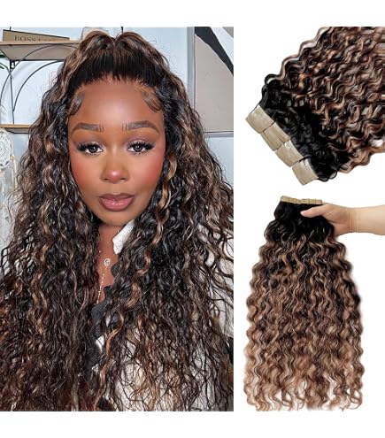 22 Inch Kinky Curly Remy Human Hair Tape-in Extensions 50G Thick Ends 22 Inch Kinky Curly Remy Human Hair Tape-in Extensions 50G  main image 2