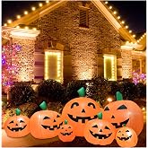 8.5FT Halloween Inflatables Pumpkins Decoration, Outdoor Halloween Blow Up Decorations for Yard, LED Lights Hocus Pocus Inflatable Outdoor Holiday Garden Lawn Decor.