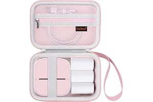 Canboc Carrying Case for Memoking/Zoolion/Phomemo/PokeLabel/Memoqueen T02 Mini Printer Sticker Printer, T02 M02 Portable Ther