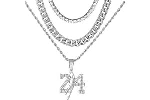 Techno Pave Men's Iced-Out Basketball Pendants with 4mm Rope Chain - 14k Gold & Silver Tone Finish - Variety of Styles