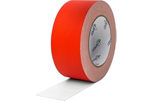 Fetefest Gaffers Tape Red Heavy Duty, 2" by 30 Yards, Professional Grade Gaffer Tape, Non-Reflective, No Residue, Hand Tear, (Red, 2 inches x 30 Yards)