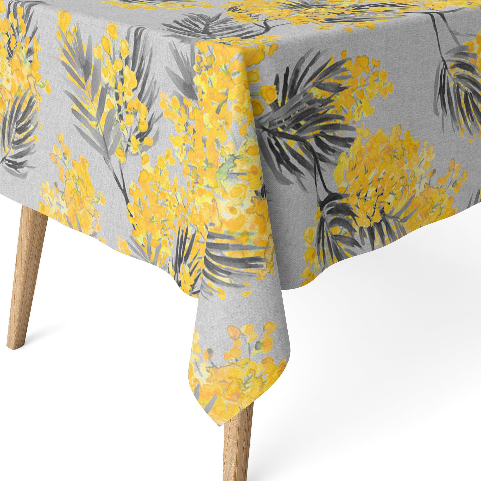 Martina Home Resin Tablecloth Mimosa Grey 300 x 140 cm