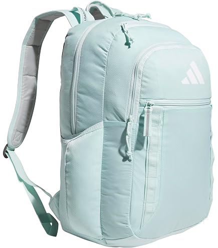 Amazon.com | adidas Foundation Backpack, Stone Wash Almost Blue-Grey Two/Almost Blue/Silver Metallic, OSFA
