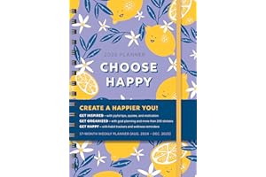 2025 Choose Happy Planner: 17-Month Weekly Happiness Organizer with Inspirational Stickers (Thru December 2025) (Inspire Instant Happiness Calendars & Gifts)