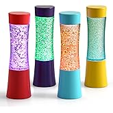 Special Supplies Light-Up Glitter Sensory Tubes – 4-Pack - Liquid Motion Timers for Stress Relief, Focus, and Relaxation - Colorful Calm Down Bottles for Kids and Adults - Leakproof, Ages 3+