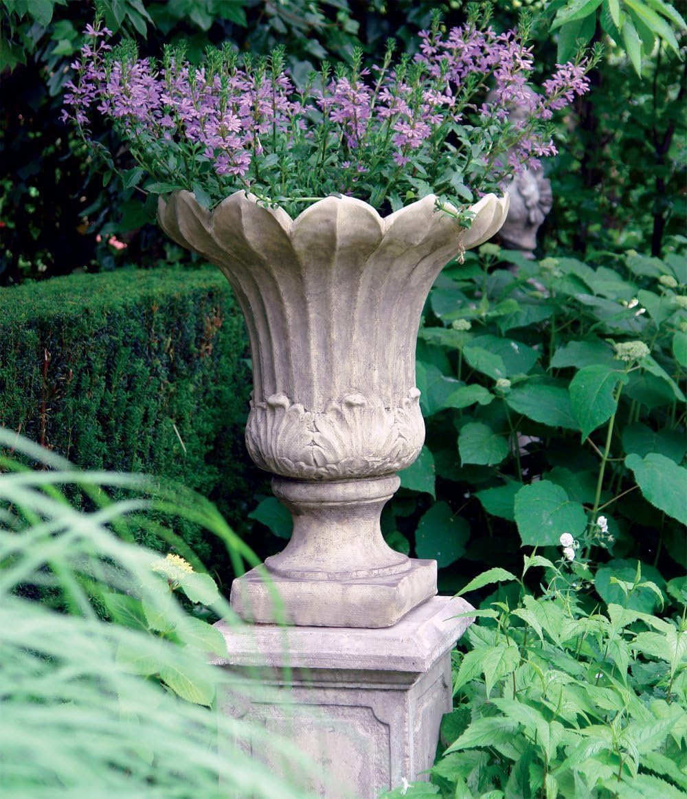 Statues & Sculptures Online Large Garden Planter Fluted Vase Plant