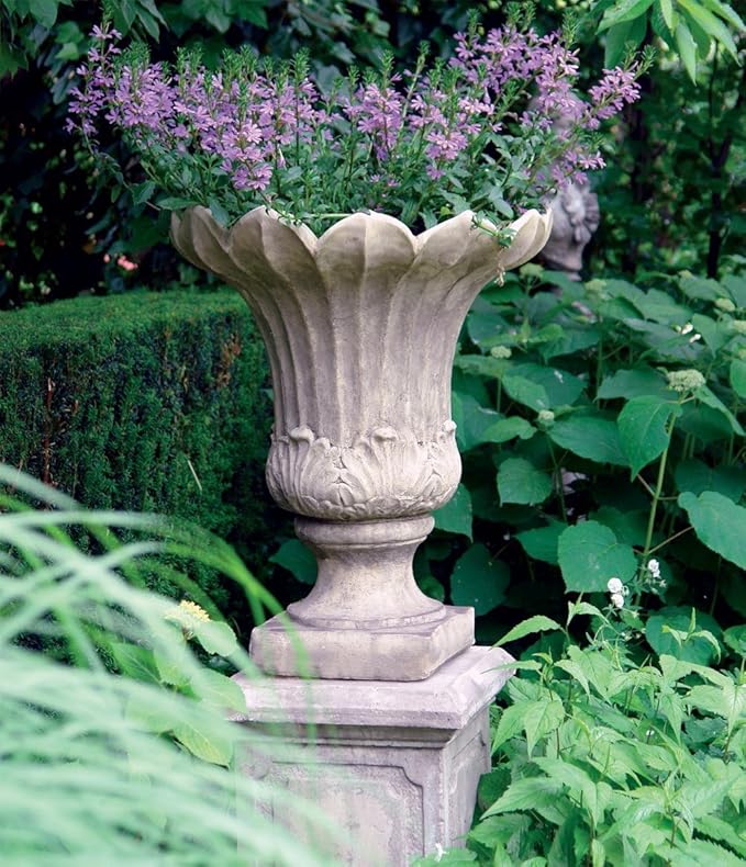 Statues & Sculptures Online Large Garden Planter Fluted Vase Plant