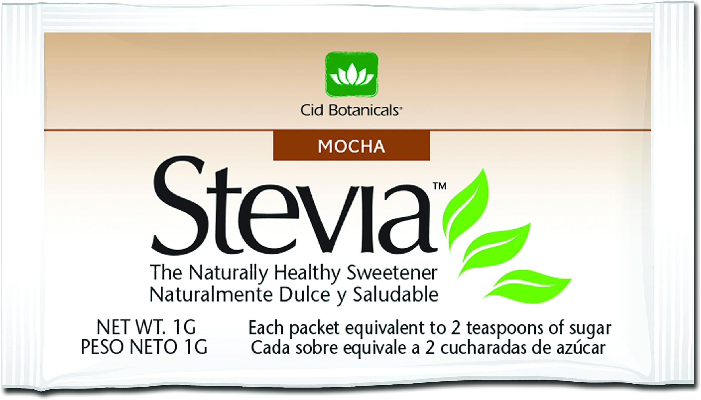 Cid Botanicals Real Paraguayan Stevia - 1000 Count (Mocha, 1000 Packets)