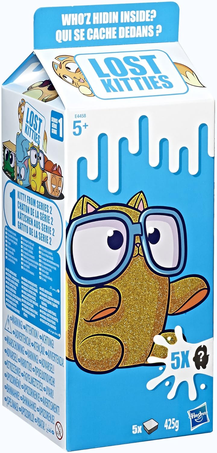 Lost Kitties - Cartón de Leche XXL con juguetes de 5 Gatitos: Amazon.es: Juguetes y juegos