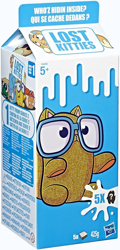 Lost Kitties - Cartón de Leche XXL con juguetes de 5 Gatitos: Amazon.es: Juguetes y juegos