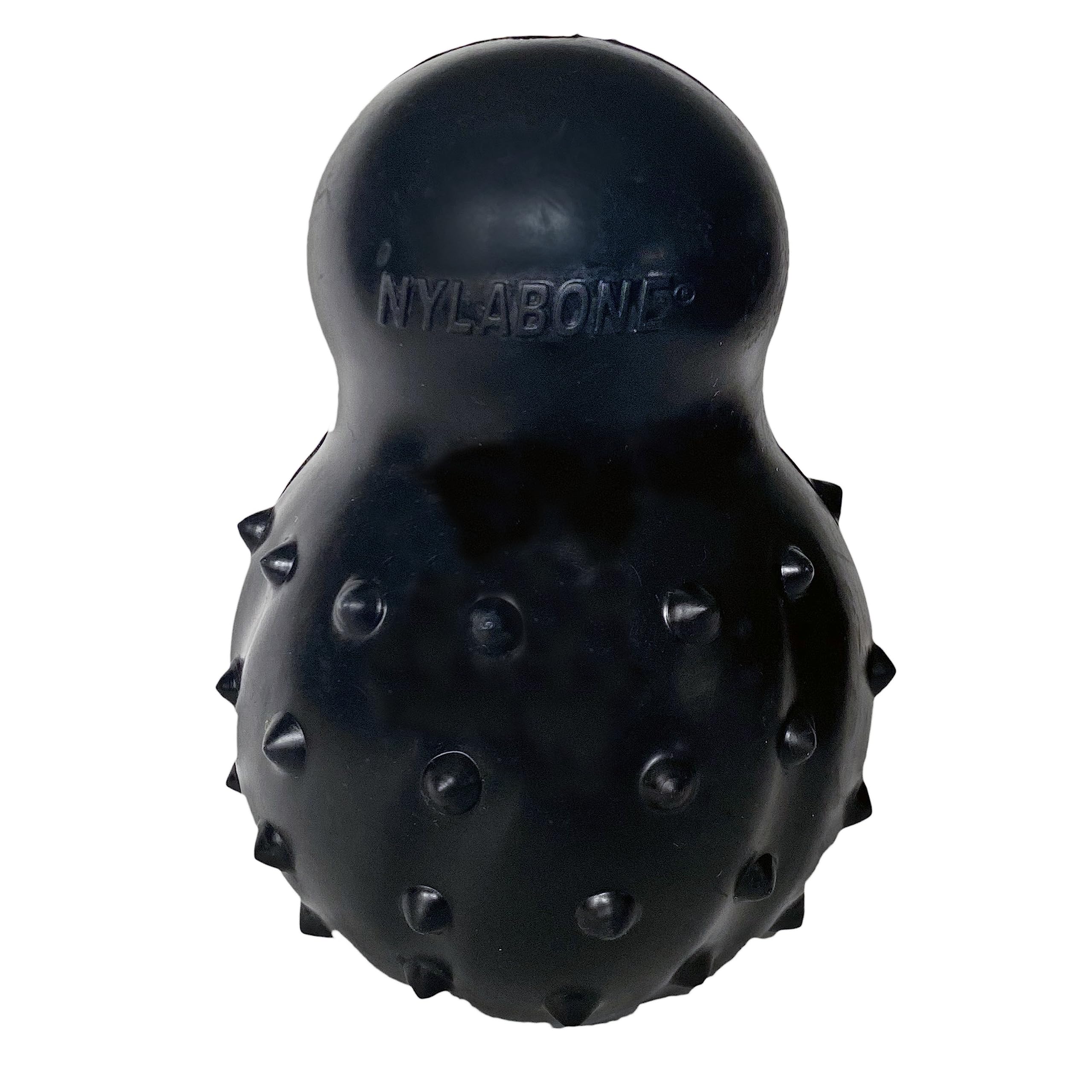 Nylabone Max Strength Rubber Cone Dental Dog Chew Toy, Beef Flavour, Stuff with Treats, Medium, for dogs up to 16kg