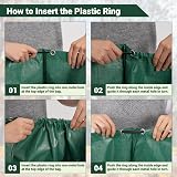 Velway 272L Two Pack Heavy-Duty Garden Waste Bags with Handles view 7