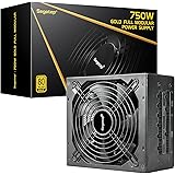 Segotep 750W Fully Modular Gaming Power Supply 80 Plus Gold Certified PSU with Silent 140mm Fan