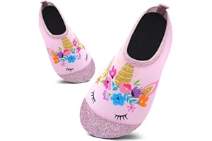 ICEUNICORN Kids Water Shoes Girls Boys Outdoor Quick Dry Barefoot Aqua Socks for Toddler Sport Beach Swim Surf
